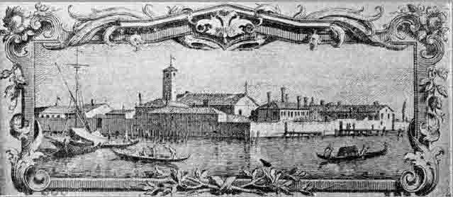 Lazzaretto-Vecchio-Isolario-veneto-di-Antonio-Visentini-Sec.-XVIII.
